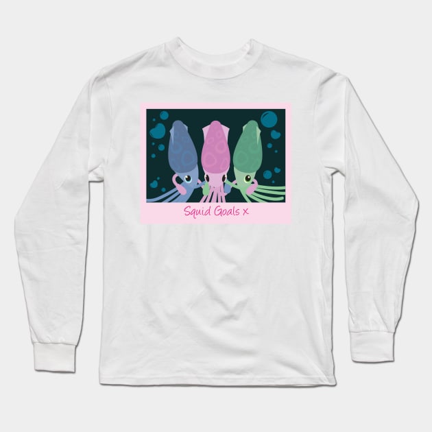 Squid (Squad) Goals Long Sleeve T-Shirt by Missajrolls